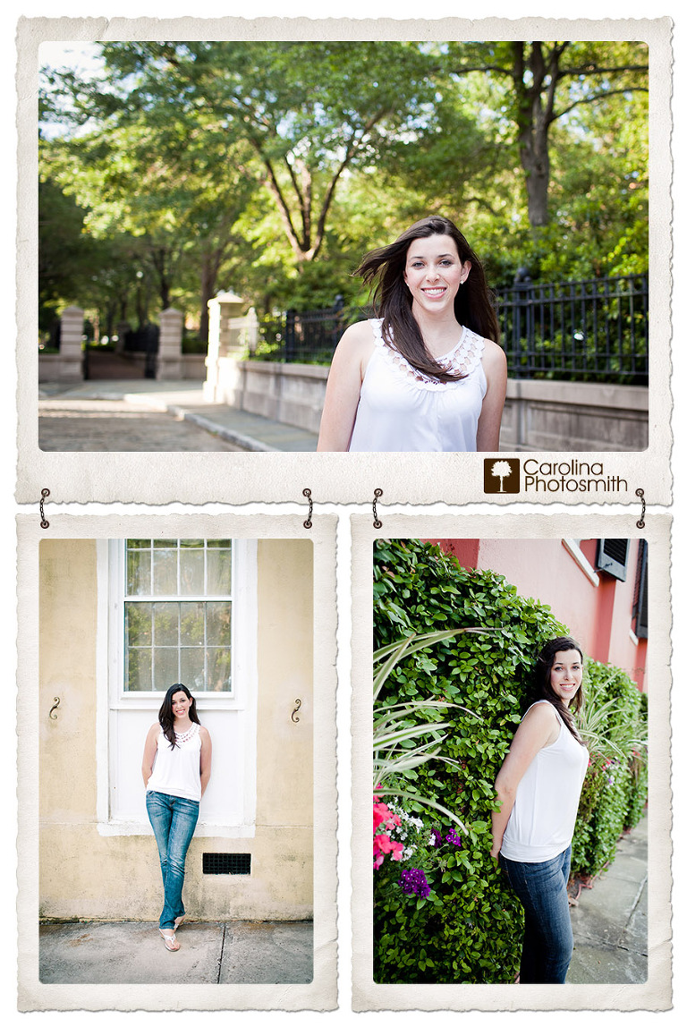 Relaxed and colorful portrait session in downtown Charleston of home-schooled senior