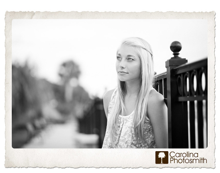 Senior portrait along the waterfront of the Halifax River in Ormond Beach