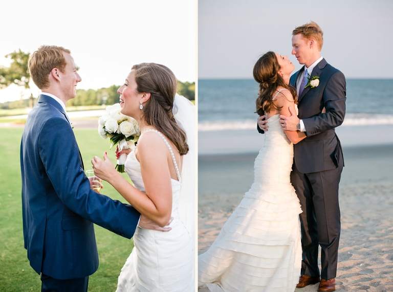 Elegant outdoor wedding ceremony beside the marsh at DeBordieu i