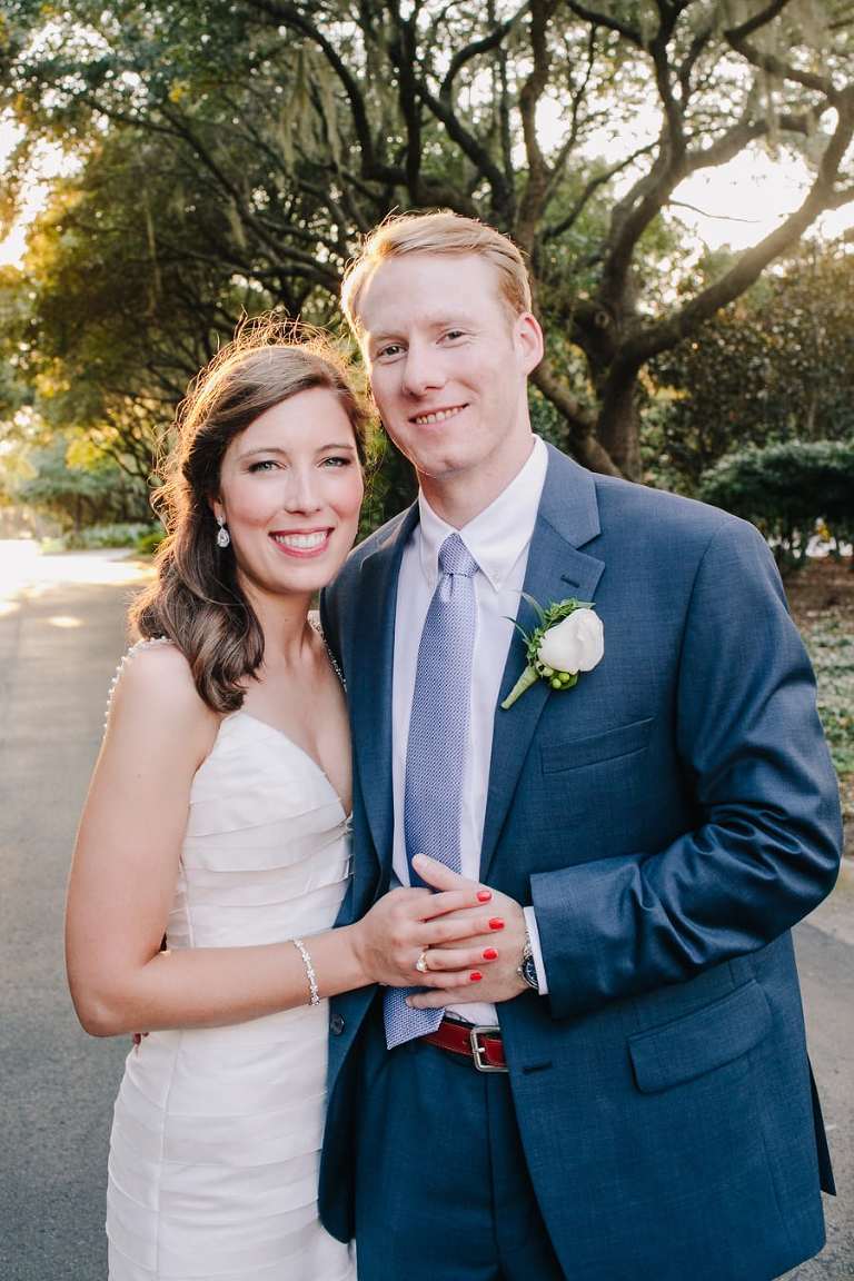 Newlyweds at DeBordieu, gracious and elegant.