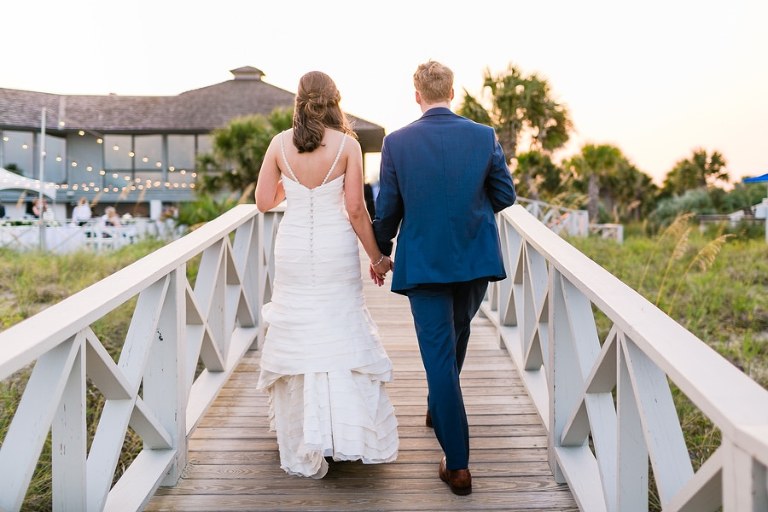 Dancing seaside under the stars at DeBordieu's beach club.