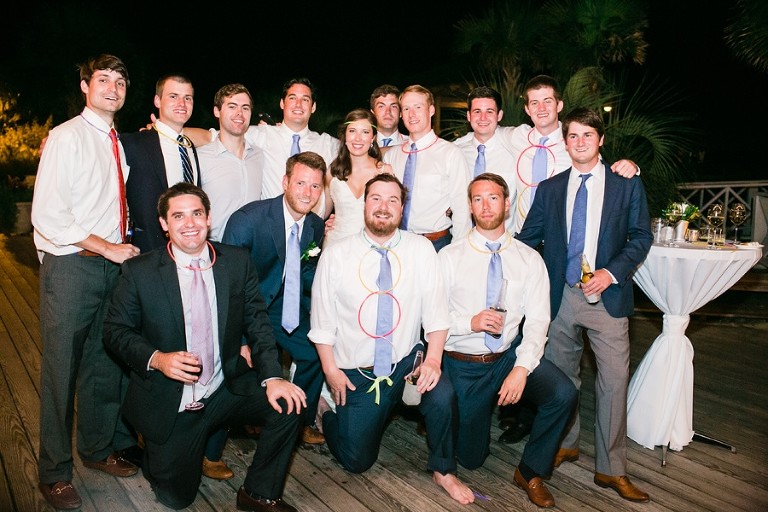 Dancing seaside under the stars at DeBordieu's beach club.