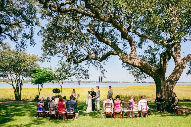 River House Charleston wedding outdoor ceremony