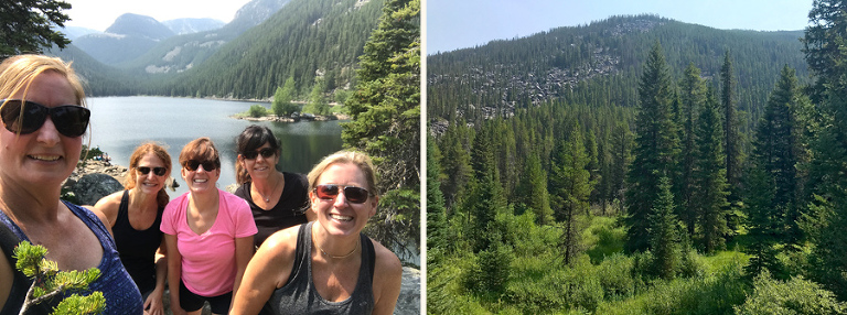 Montana reunion selfie around 7000 feet at Lava Lake