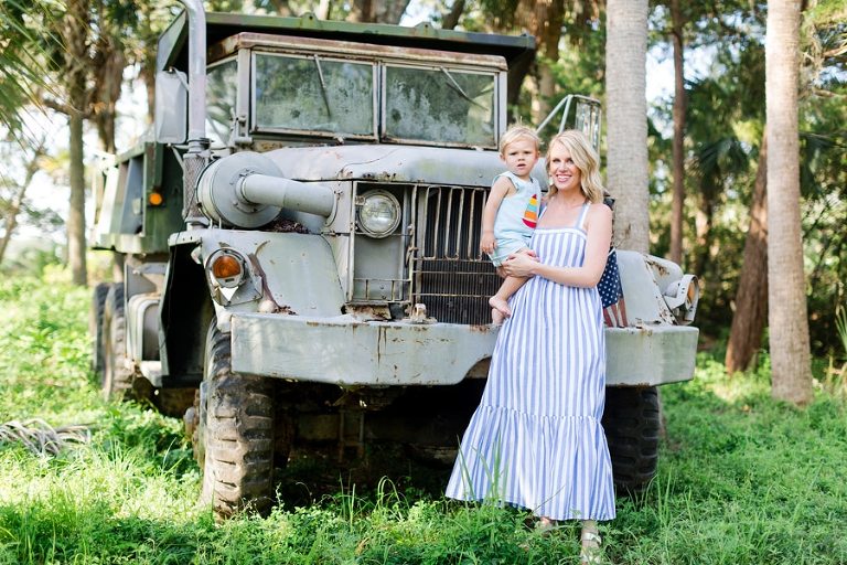 Little boys love cool vintage trucks.