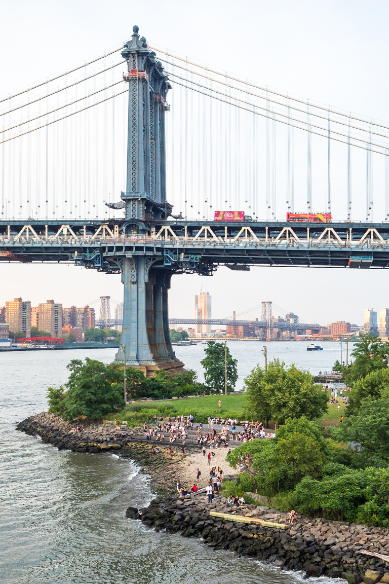 Most amazing NYC day included Manhattan Bridge as seen from Time Out Market in Brooklyn