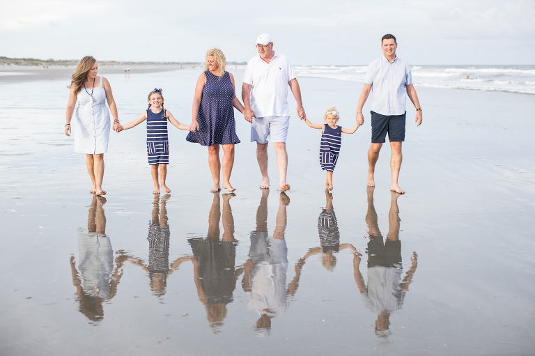 Extended family beach portrait IOP